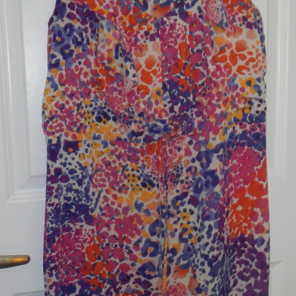 Casual Floral Calvin Klein Tie Waist Dress